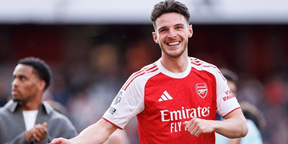 Declan Rice Plays With Heart: A Goal, A Tribute & Arsenal’s Title Drive