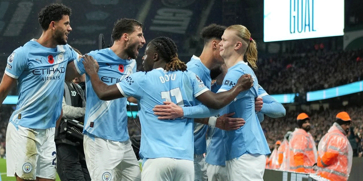 Haaland-and-Doku-Shine-as-Manchester-City-Crush-Liverpool-3-0-in-Guardiola’s-1,000th-Game