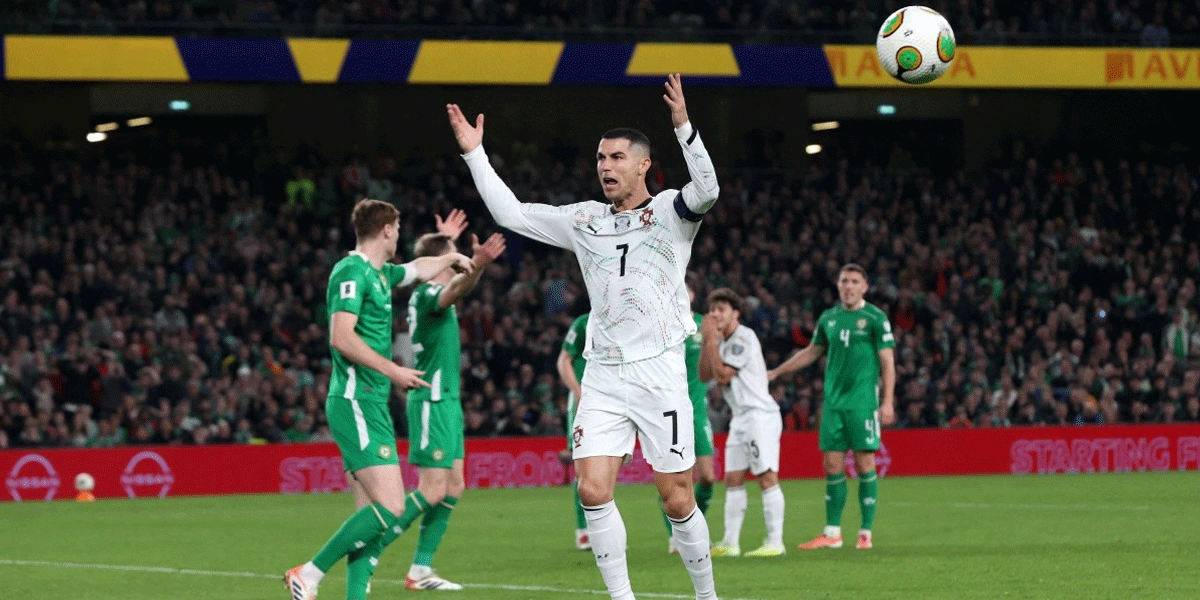 Ireland-Shocks-Portugal-2-0,-Ronaldo-Red-Carded-in-World-Cup-Qualifier