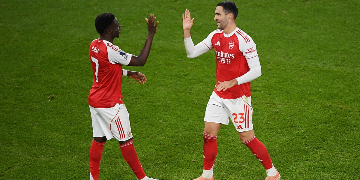Bukayo-Saka-and-Mikel-Merino-Secure-Arsenal’s-Control-in-Title-Race